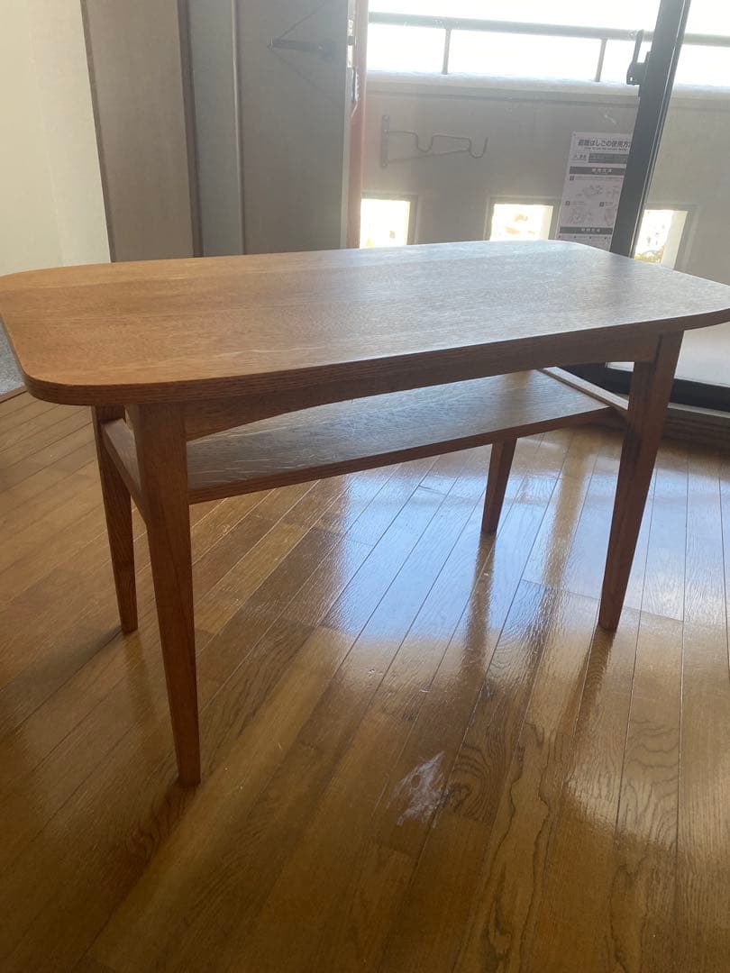 unico  オーク材 カフェテーブル