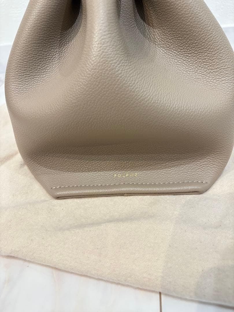 polene Numero Neuf Mini グレー ショルダーバッグ