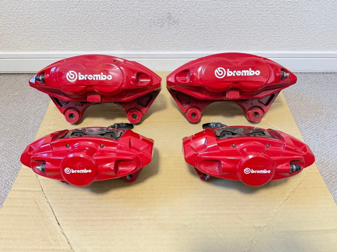 フェアレディZ Z34 Z33 Akebono ブレーキキャリパー 赤 4個