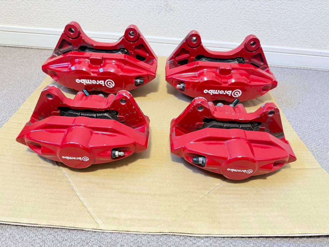 フェアレディZ Z34 Z33 Akebono ブレーキキャリパー 赤 4個