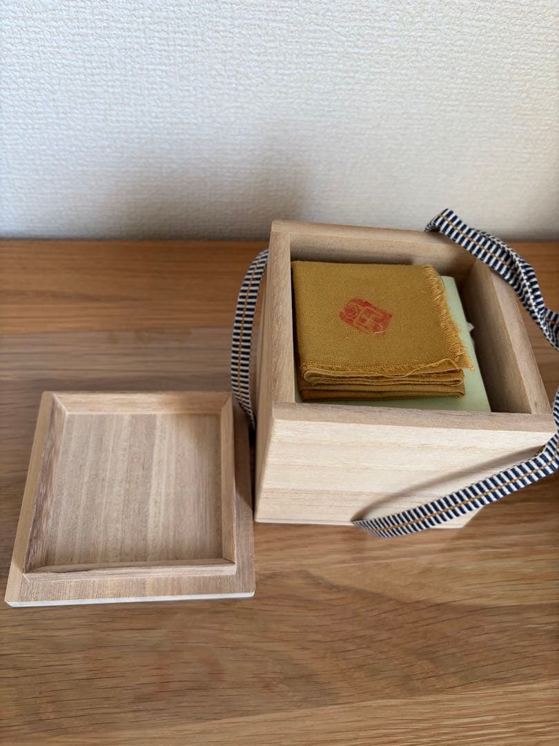 伊賀焼　人気作家　新学　鎬　ぐい呑　　共箱　共布　栞　煎茶碗