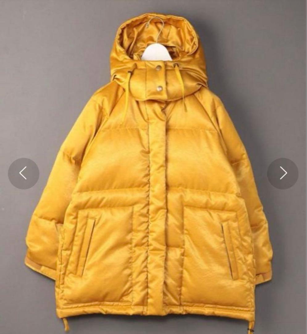 最終値下げ！6(ROKU) SATIN ダウンジャケット イエロー36