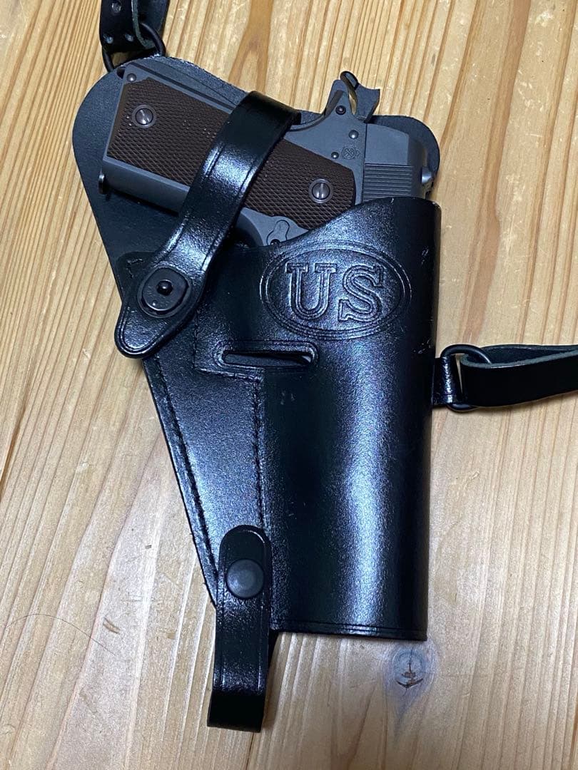アメリカ軍 M7/M9 レザー ショルダーホルスター ブラック