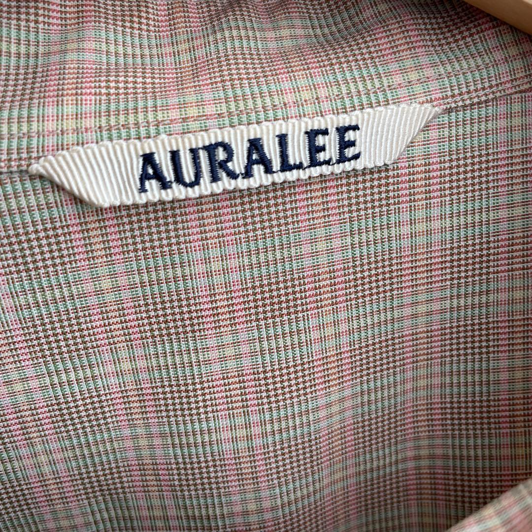 AURALEE オーラリーWOOL CHECK SHIRT 3
