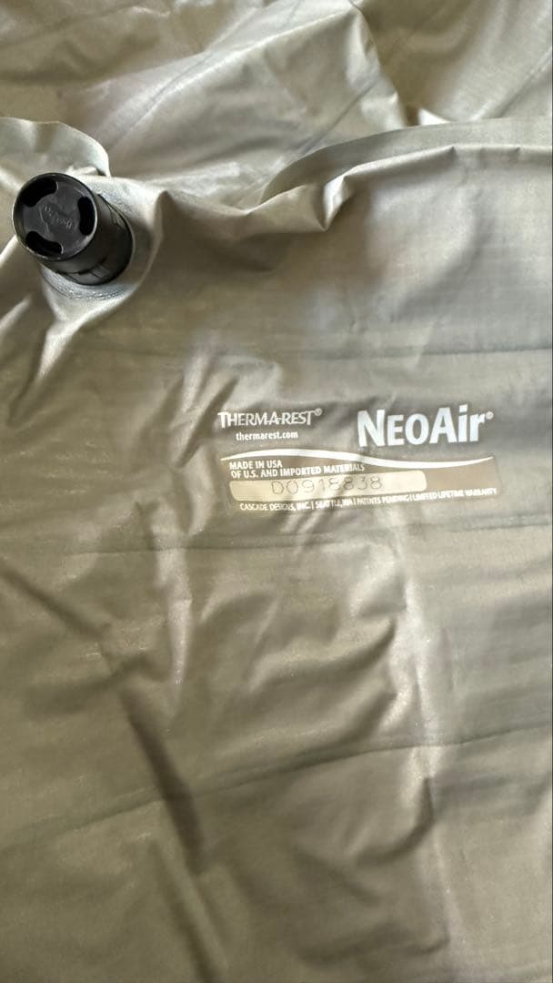 【未使用・エア漏れなし】サーマレスト NEOAIR 厚手エアーマット 冬キャンプ