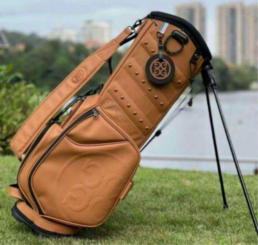 【即発送】 G/FORE ジーフォア ゴルフ キャディバッグ ブラウンスタンド式