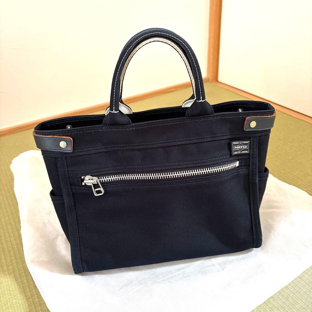 PORTER ネイビー キャンバストートバッグ
