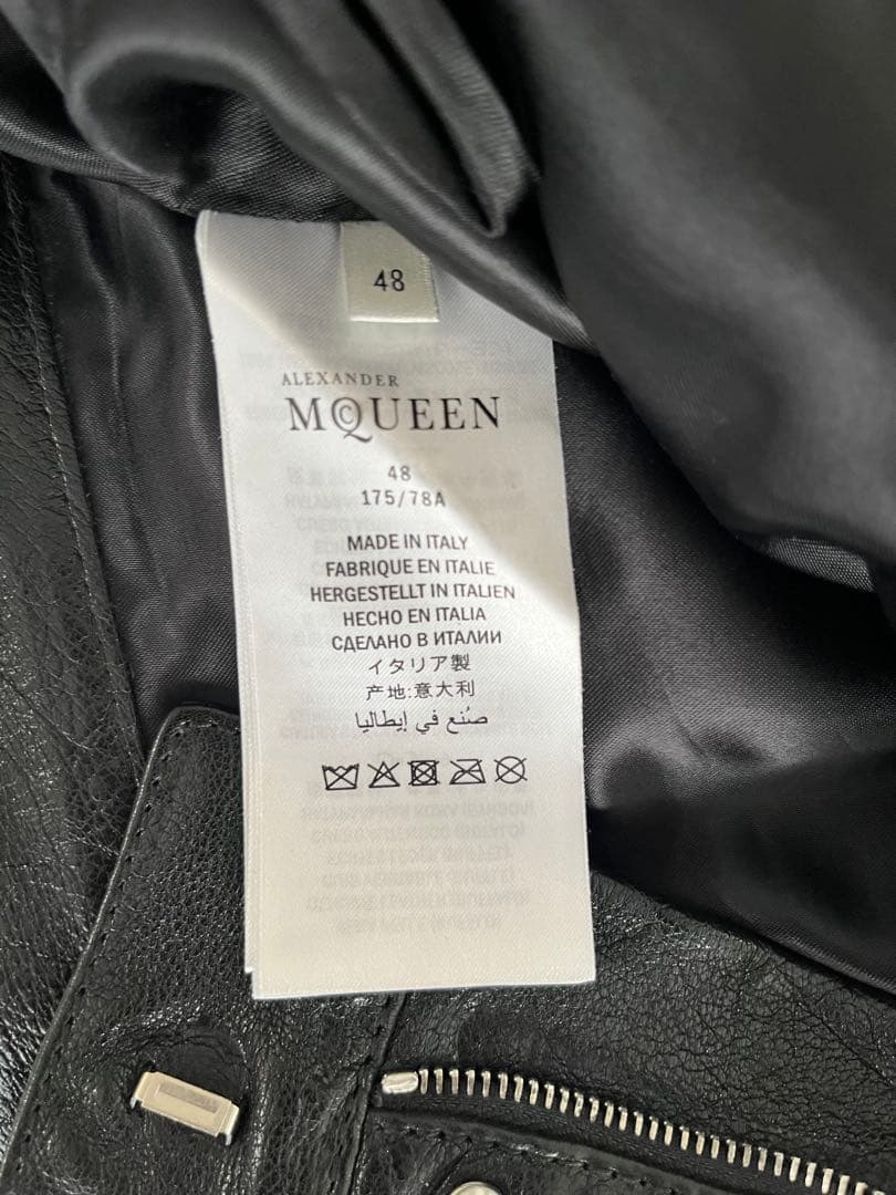 アレキサンダーマックイーン レザーパンツ48