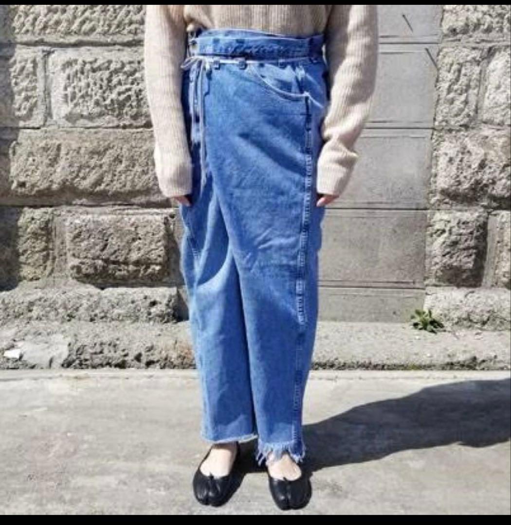 MAISON EUREKAメゾンエウレカ ヴィンテージリメイクラップデニムパンツ