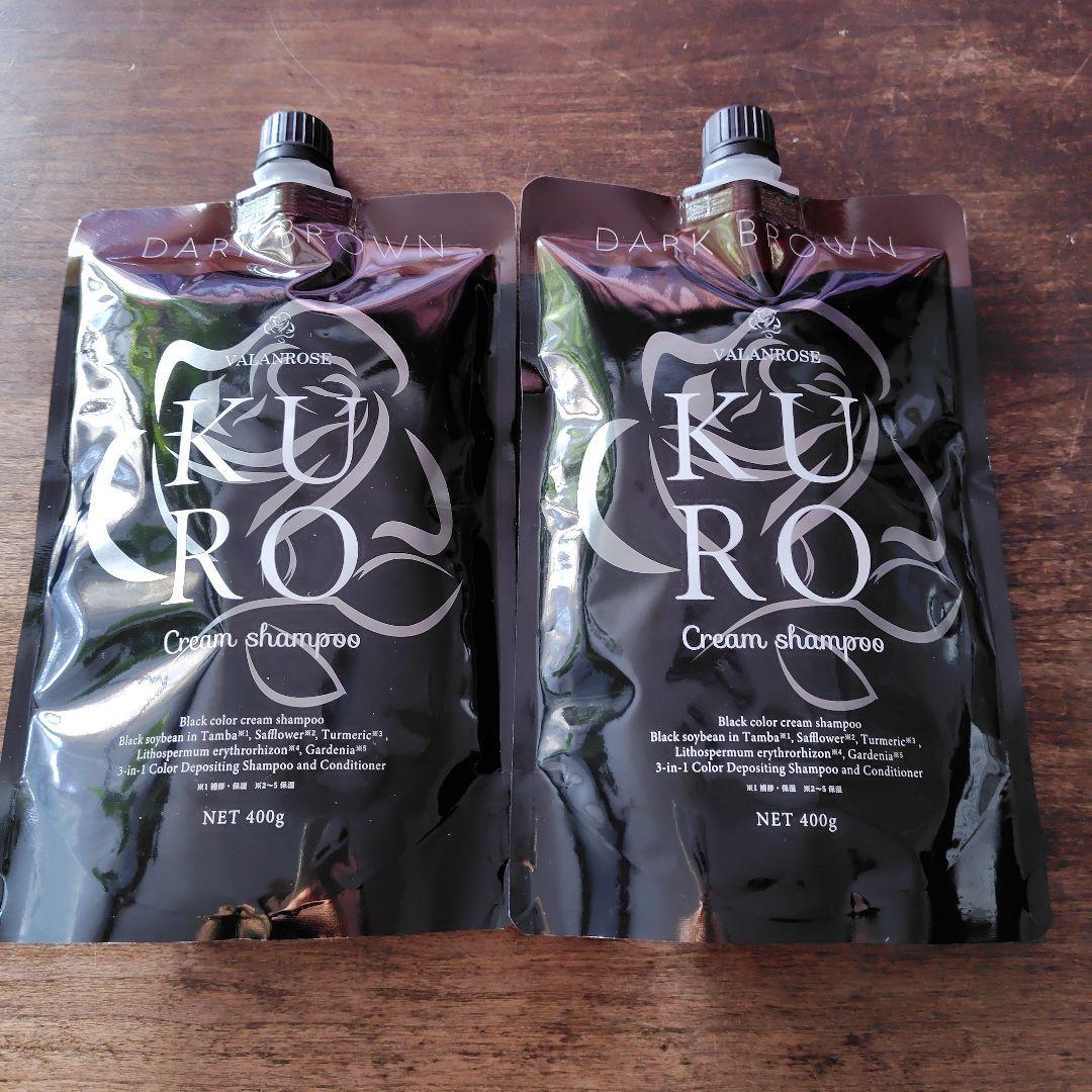 いちご　バランスローズ KUROクリームシャンプー(ダークブラウン)2P
