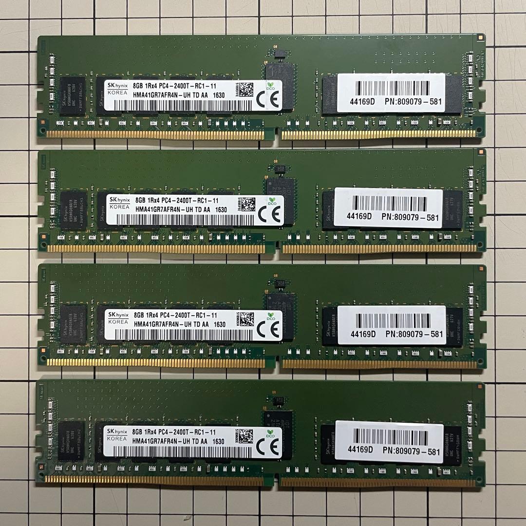 デスクトップPC メモリ 8GB×4枚(32GB) DDR4 2400