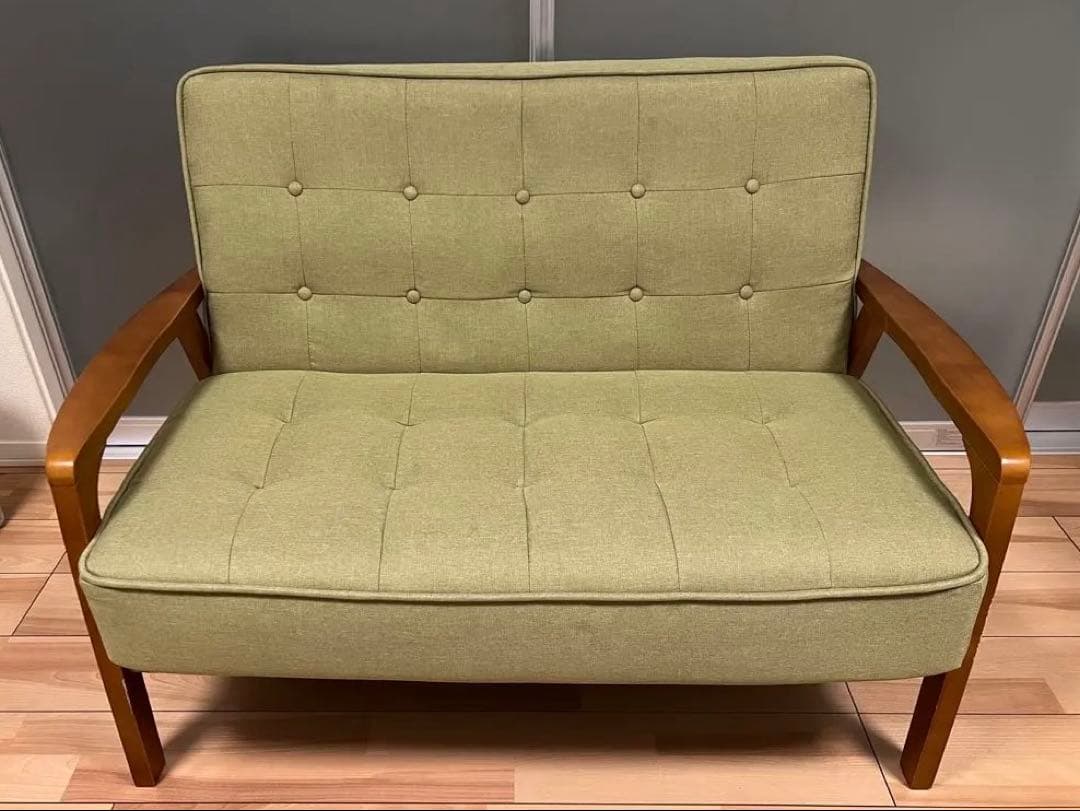 ミッドセンチュリー緑色ソファ