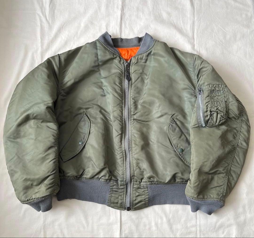 90s alpha ma-1 USA製 アルファ IDEAL フライトジャケット