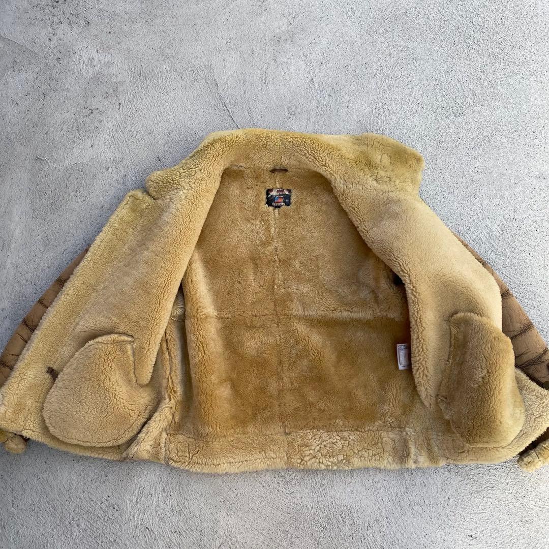 ル*ん様 シープスキン B-3 フライトジャケット レザージャケット ボアジャケ