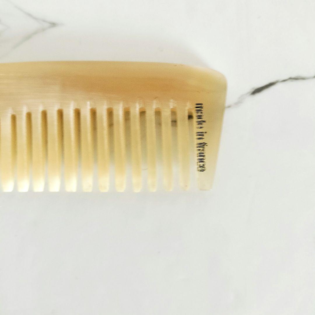 美品☆HERMES エルメス☆コーム 櫛 バッファローホーン ケース付