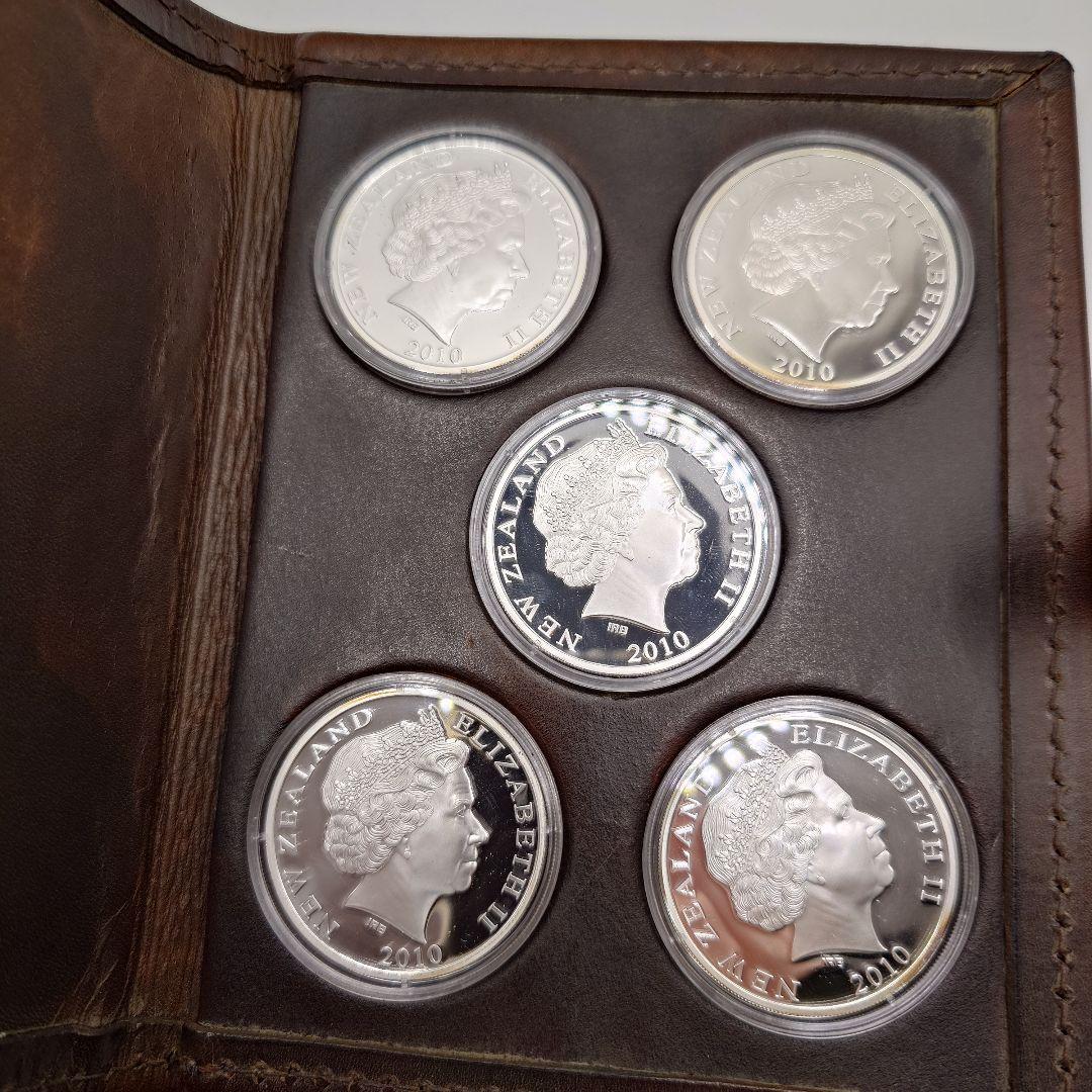 ニュージーランド 古代爬虫類 セット 2010年 銀貨 da1601
