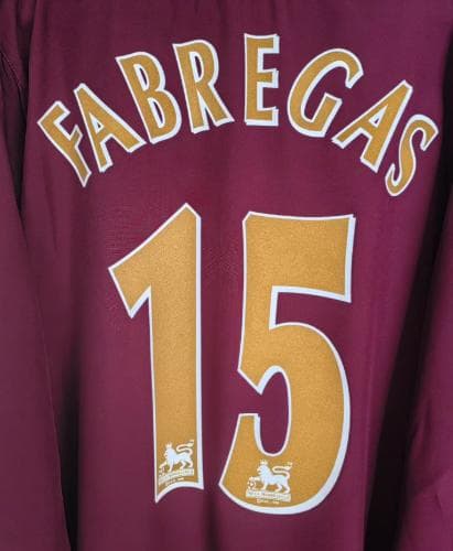 05/06 アーセナル ホーム 長袖 ユニフォーム ファブレガス 15