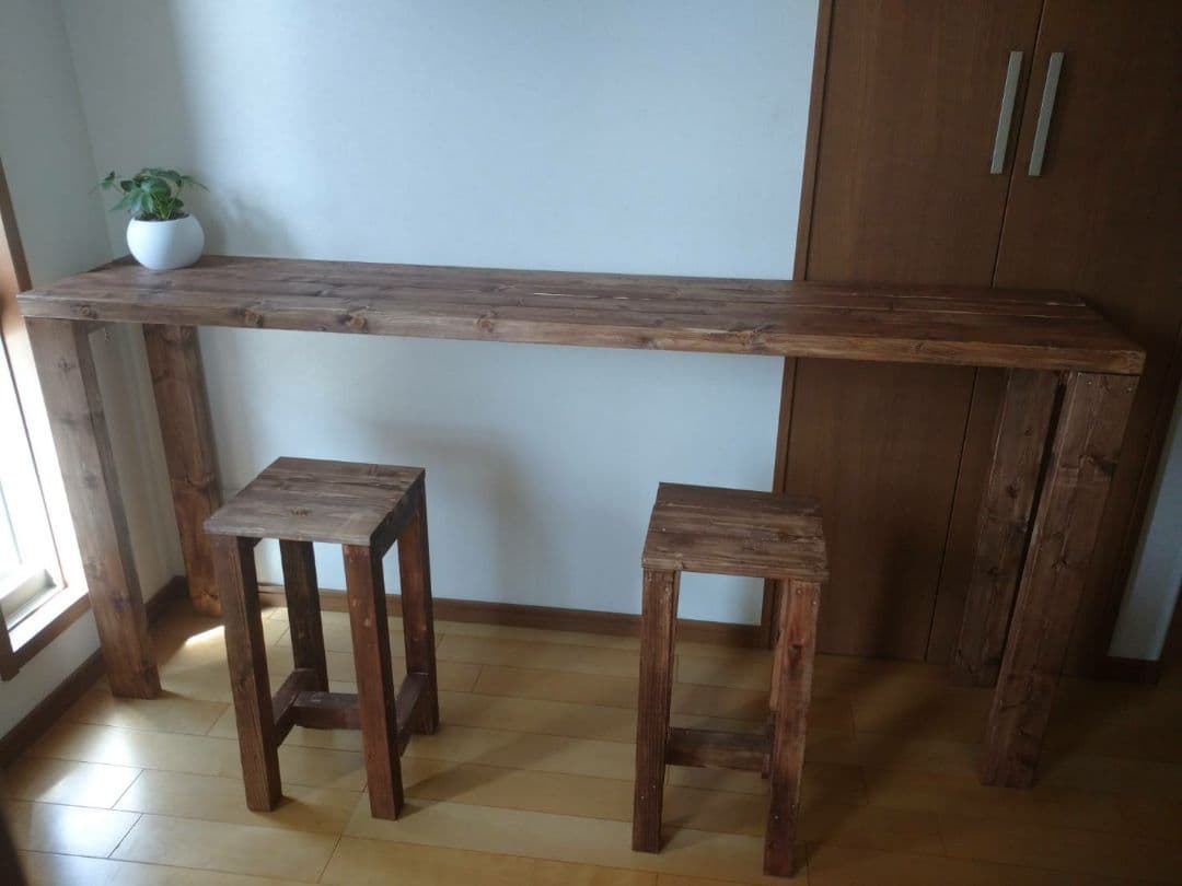 【家財便送料込み】200 アンティークロングテーブル