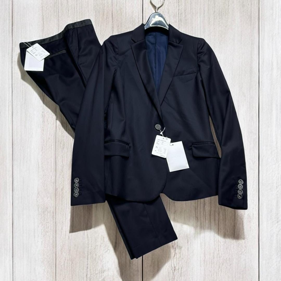 タグ付き未使用　ルシェルブルー　パンツスーツ　セットアップ　ネイビー　38
