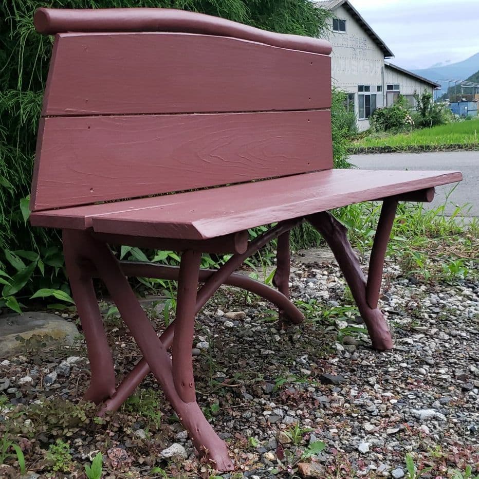 お庭のペア頑丈椅子