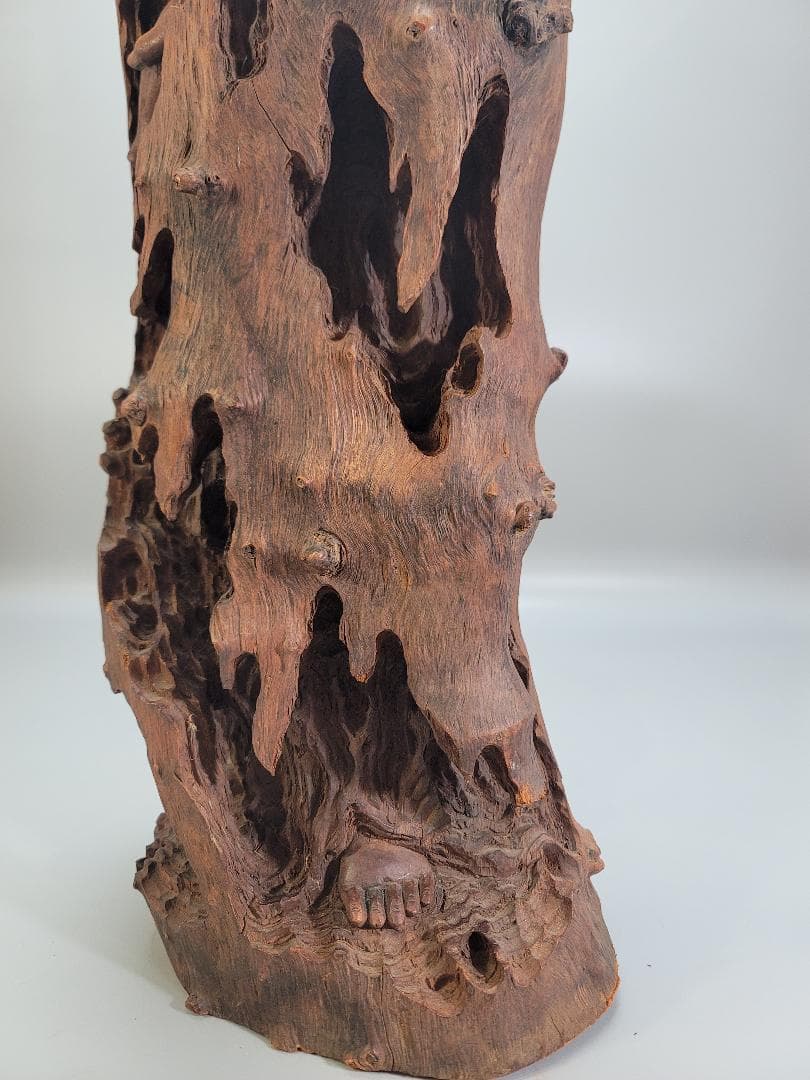 龍眼木 彫刻 観音菩薩 高62cm