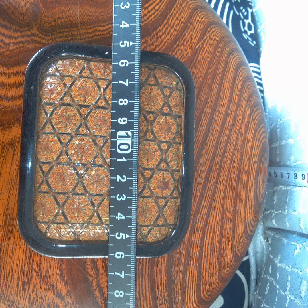 骨董６幾何学模様の木製小物入れ