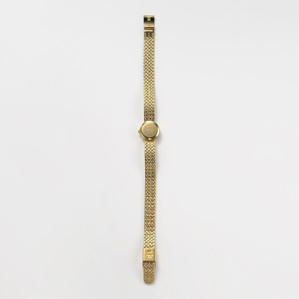 agete アガット ラウンドフェイスジュエリーウォッチ ゴールド 時計 ダイヤ