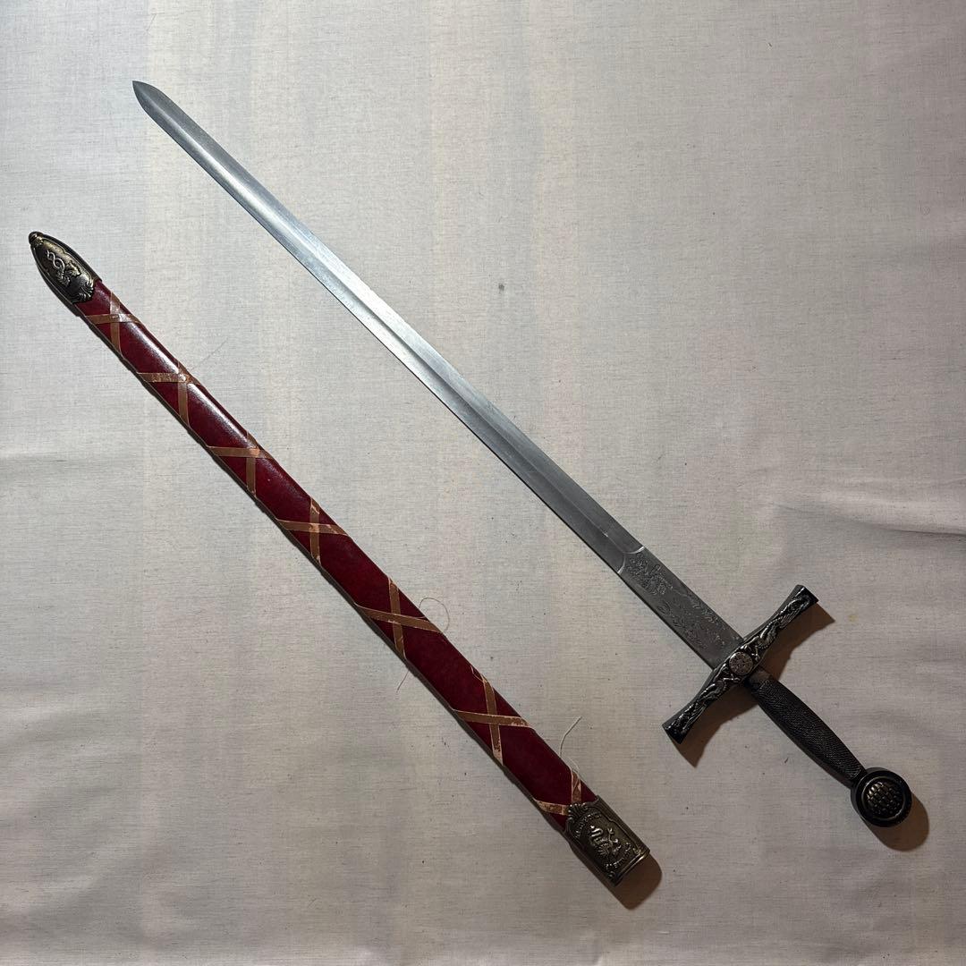 デニックス 模造刀 アーサー王エクスカリバー 西洋剣 サーベル コスプレ 金属製
