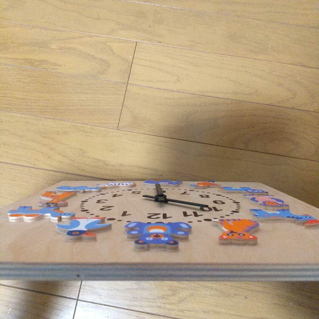 ドイツ製HELLER　ヘラー社　壁掛時計　動物たち 木製　木の時計　子供部屋