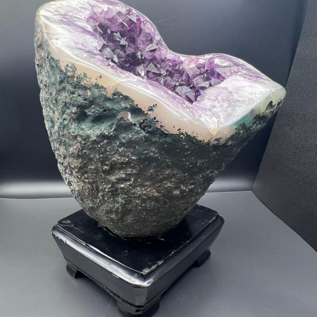 ✳️☆極上強開運☆絢爛華麗なる極大美濃紫結晶☆アメジストドーム 天然石 原石 置物