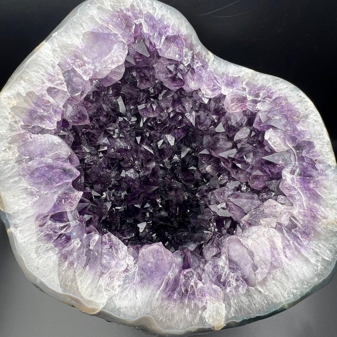 ✳️☆極上強開運☆絢爛華麗なる極大美濃紫結晶☆アメジストドーム 天然石 原石 置物