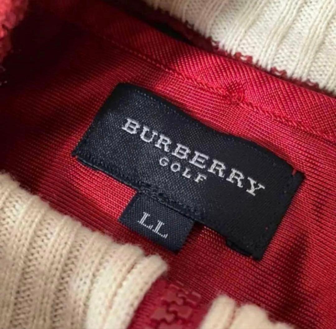 BURBERRY GOLF ハーフジップ ニット セーター LLサイズ カシミヤ