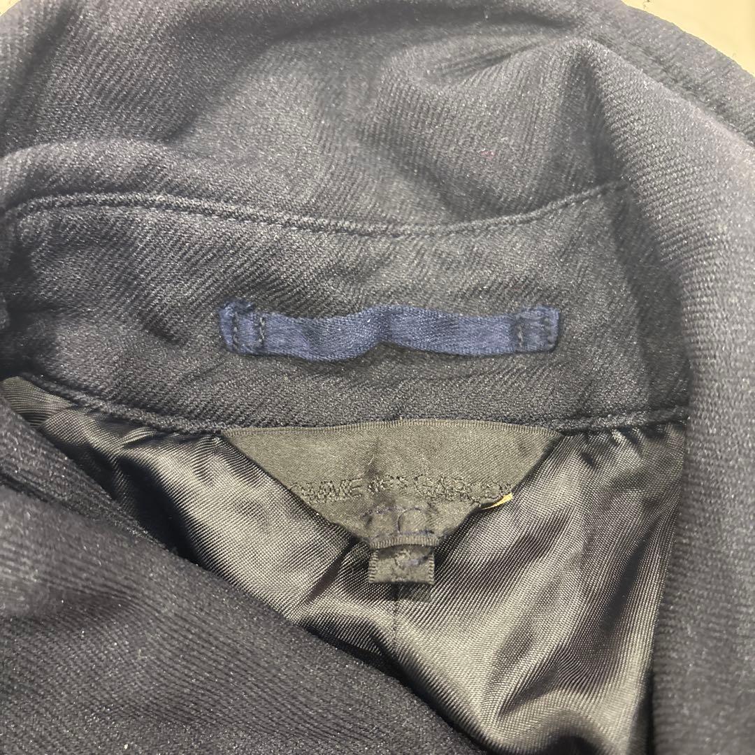 ［11AW］コムデギャルソン　ポリエステル縮絨　ショート丈トレンチコート