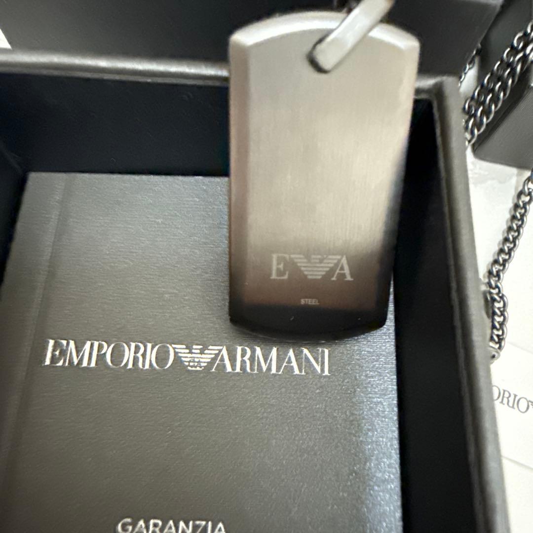 エンポリオアルマーニ ネックレス ブラックレザー