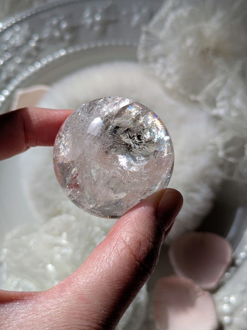 ♡ピンクアゼツライト（通称） ピンククリアクォーツ　スフィア♡