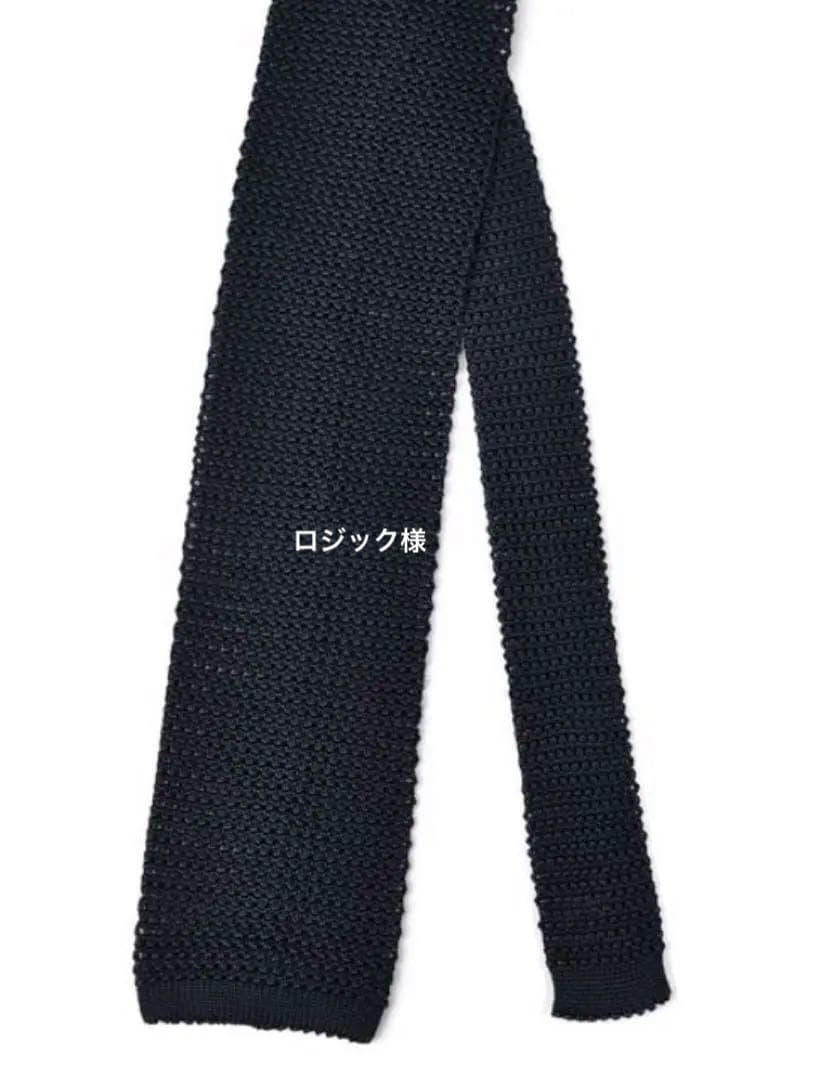 Atto Vannucci／アット ヴァンヌッチ シルク ソリッド ニットタイ