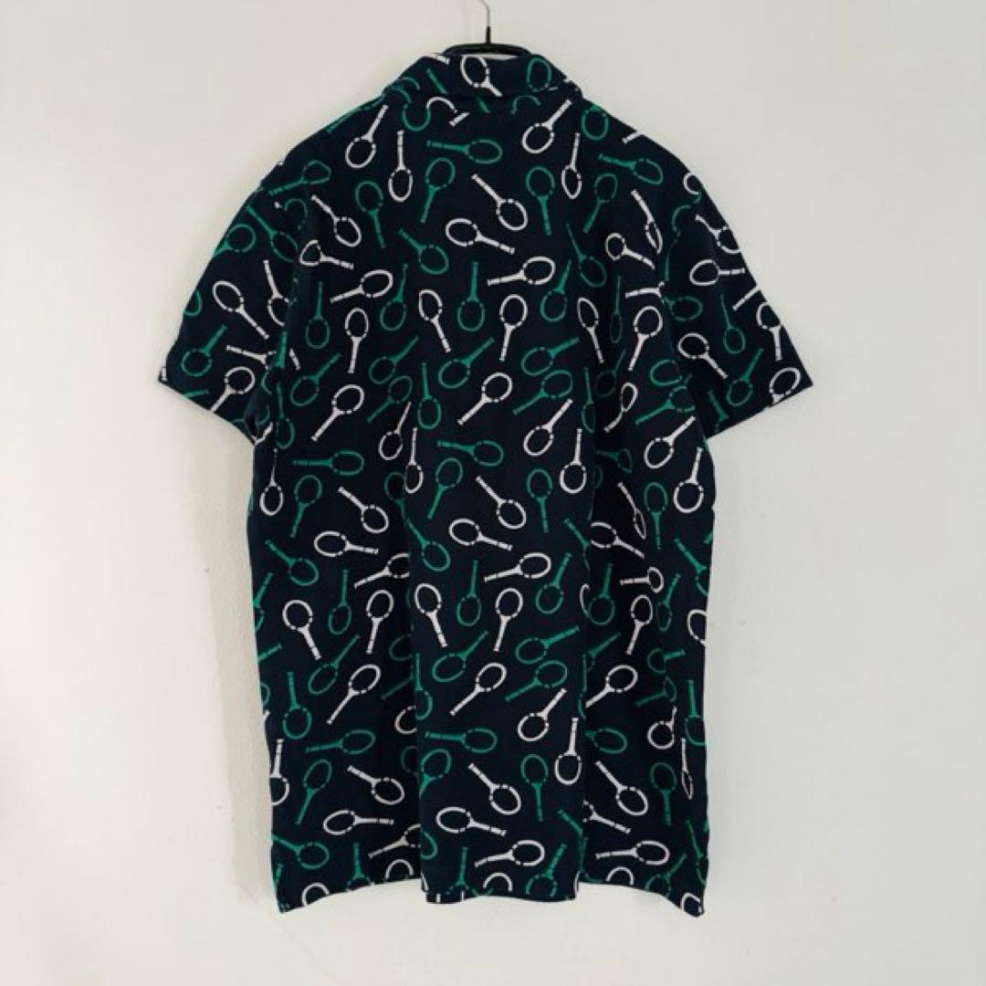 Brooks Brothers コットンピケ プリントポロシャツS