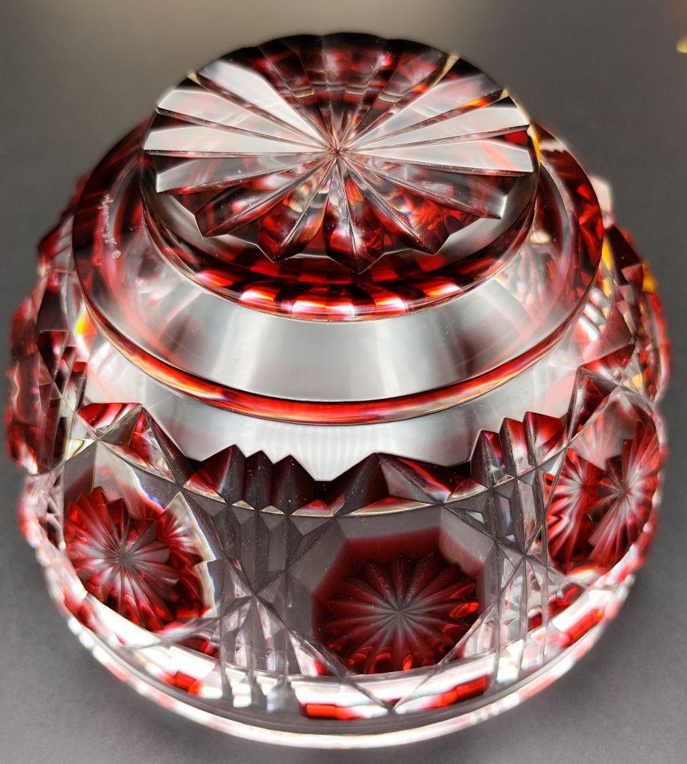 ☆美品☆薩摩切子 尚古集成館監修 向付鉢（切子、江戸切子、薩摩切子）