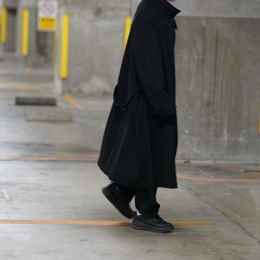 24aw Yohji Yamamoto プールオム スタンドカラーコート