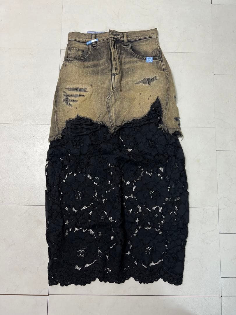 Maison MIHARAYASUHIRO/デニムレイヤードスカート