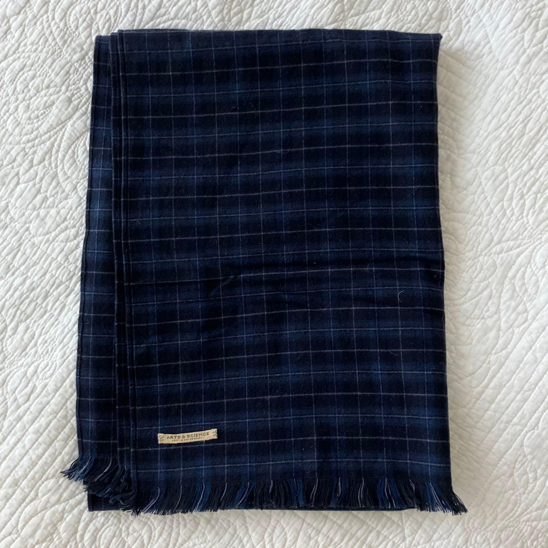 ARTS&SCIENCE チェック柄ストール