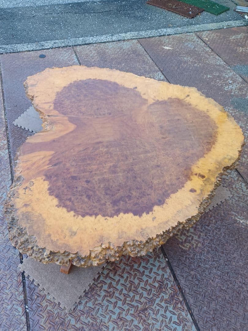 特大高級花梨材　玉杢　葡萄杢　座卓　玉杢　一枚板　無垢材　銘木　瘤木　本花梨