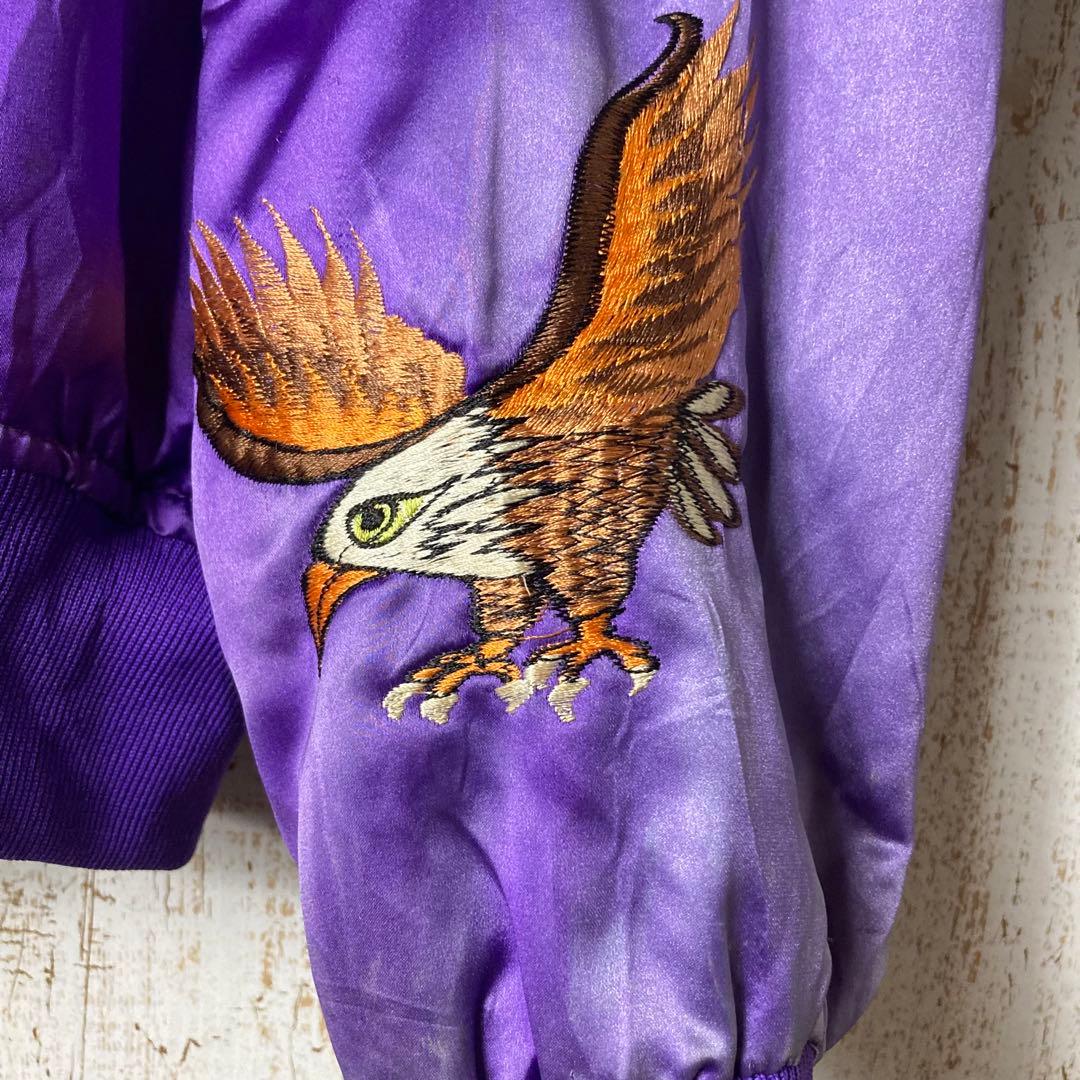 90s韓国製ビンテージ スカジャン MA1 L-2イーグルジャパン アメリカ古着