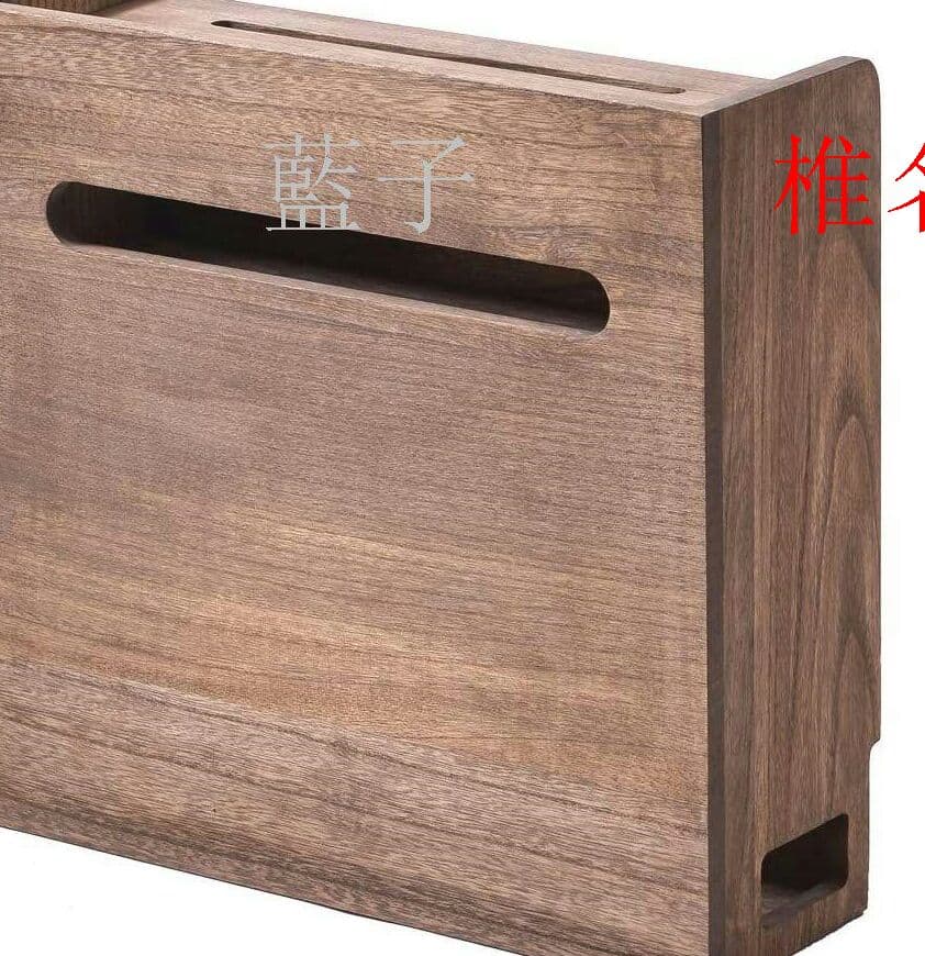 YC8 総桐ルーター収納ボックス コード収納ボックス スマホスタンド機能 完(