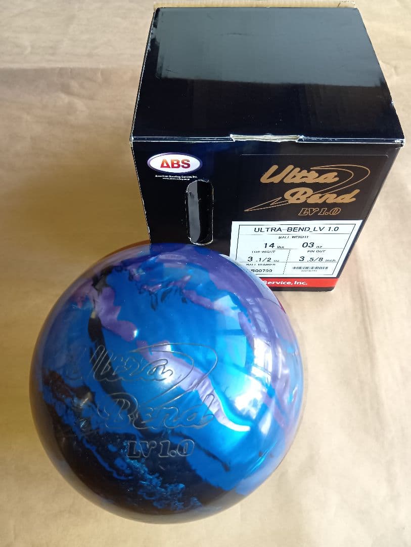 ABS ウルトラベンド LV 1，0 ボウリングボール 14ポンド