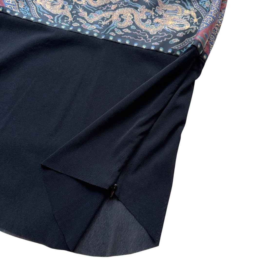 VIVIENNE TAM パワーネットトップス フレア袖 透け感 ドラゴン 龍