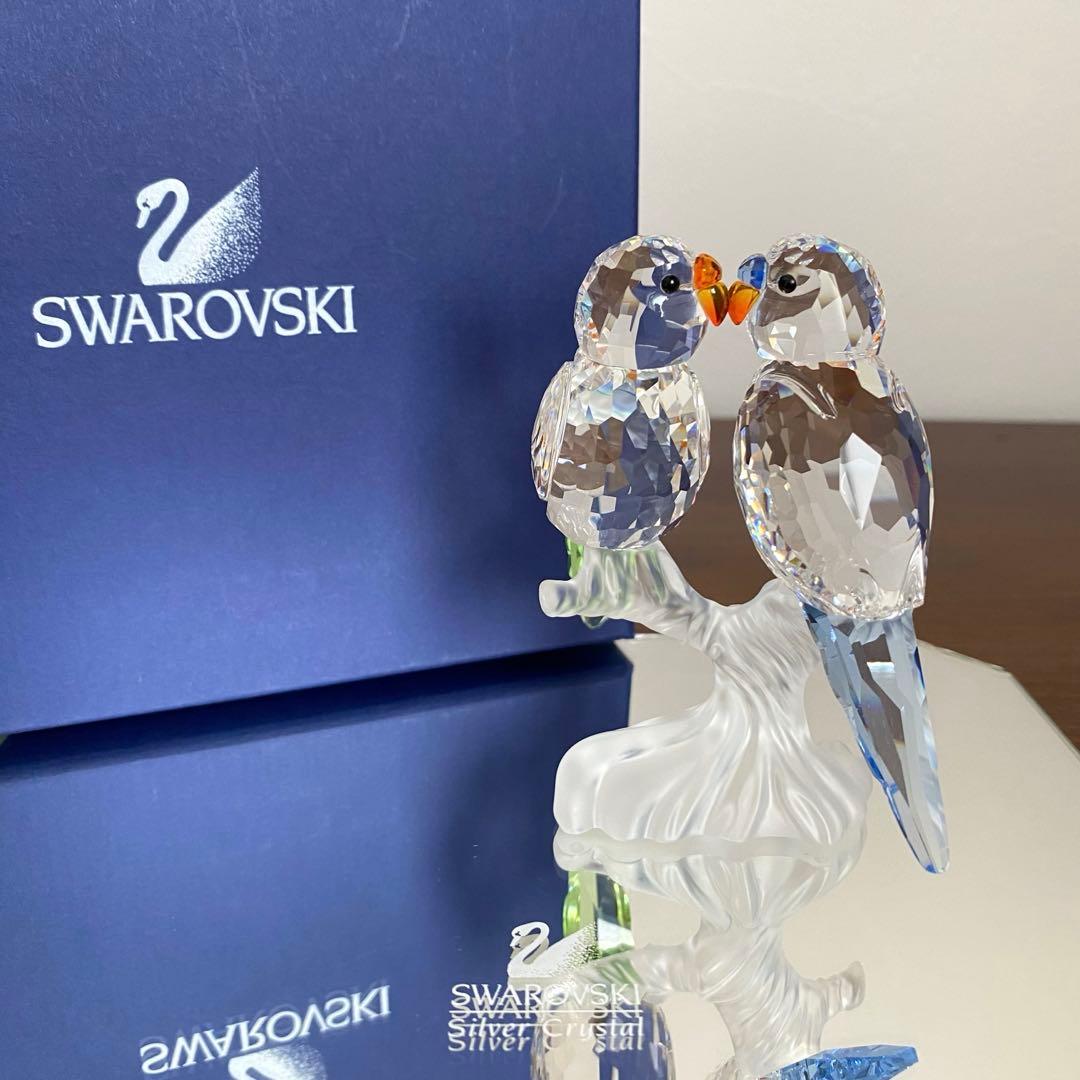 SWAROVSKI スワロフスキー クリスタル セキセイインコ インコ 置物