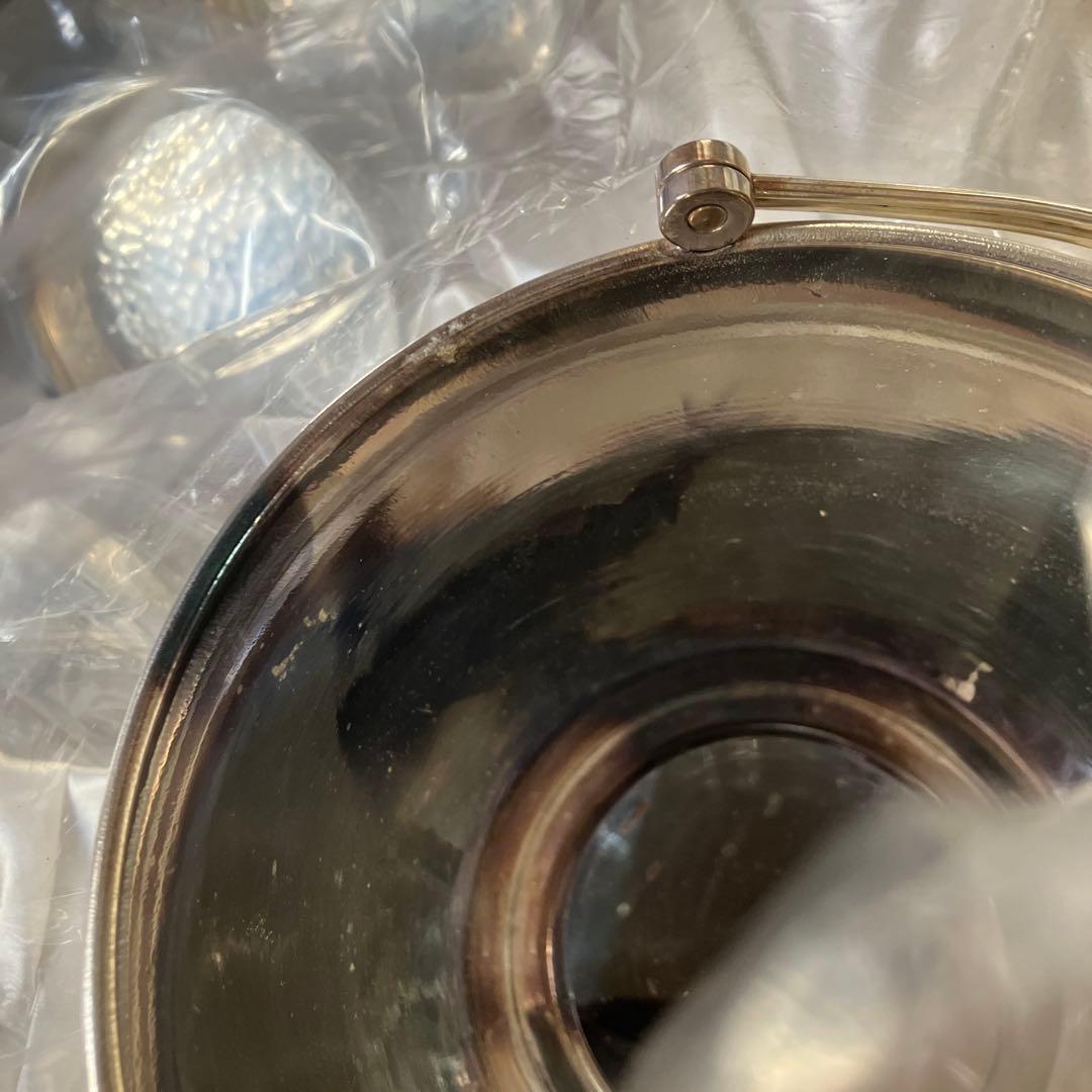 新品　松坂屋の氷用銀食器セット