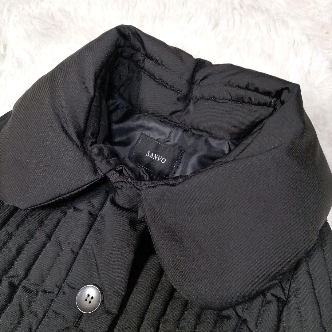 ✨美品✨ 三陽商会 ロングダウンコート サンヨーコート ビッグカラー ブラックM