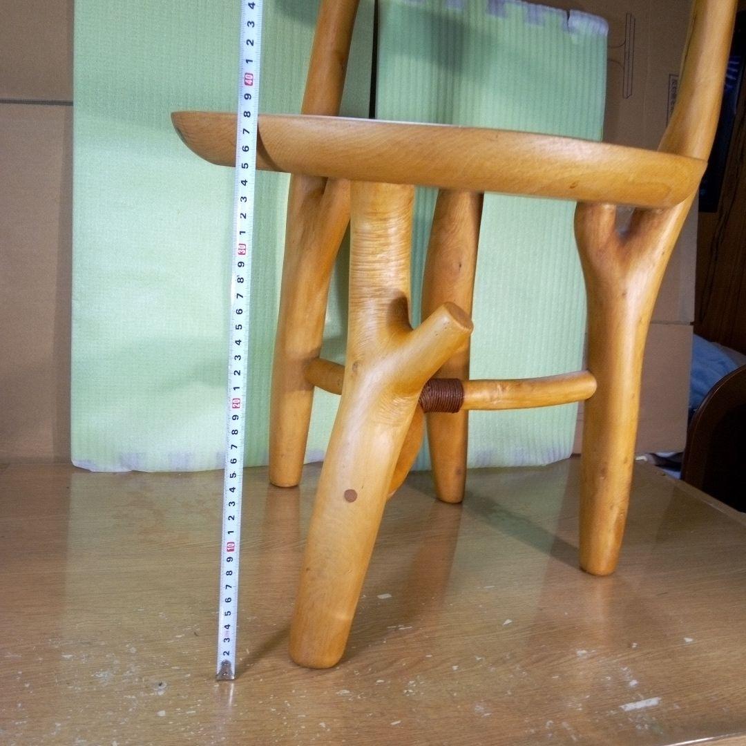 自然木の椅子　芸術作品　家具　ハンドメイド　木の癒し　一点物